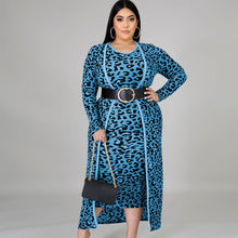 Load image into Gallery viewer, Plus Size Two Piece - Luxurious Linda Leopard Line 2pc Set
