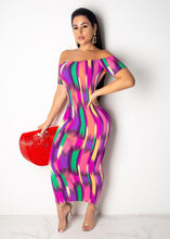 Load image into Gallery viewer, Maxi - Casual Colorblock Backless Dress
