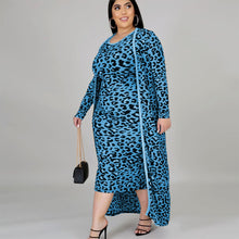 Load image into Gallery viewer, Plus Size Two Piece - Luxurious Linda Leopard Line 2pc Set
