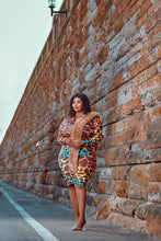 Load image into Gallery viewer, Plus Size - Double Trouble Collection - Miss Tee Rainbow - Midi Dress
