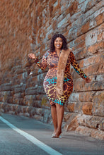 Load image into Gallery viewer, Plus Size - Double Trouble Collection - Miss Tee Rainbow - Midi Dress
