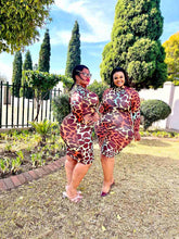 Load image into Gallery viewer, Plus Size - Double Trouble Collection - Miss Tee Rainbow - Midi Dress
