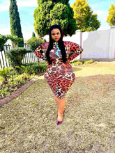 Load image into Gallery viewer, Plus Size - Double Trouble Collection - Miss Tee Rainbow - Midi Dress
